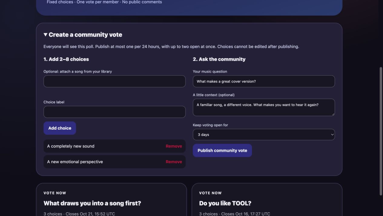 Ask the community
